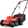 EWORK Corded Electric Lawn Mower 14-Inch, 11Amp Electric Push Mower with 30L Collection Bag, 4-Height Adjustment, Lightweight Lawnmower for Garden, Yard - 1