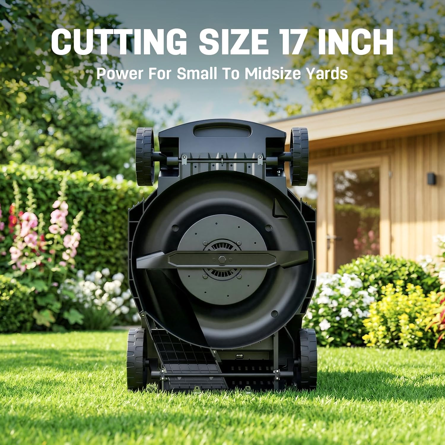STEELITE 40V(2x20V) 17 Inch Electric Lawn Mower, Brushless Mower with 6-Height Adjustment for Medium and Small Yard Care, 2-in-1 Bagging & Mulching, Includes 2X 4.0Ah Batteries & Charger - Image 4