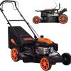Self-Propelled Gas Lawn Mower - 21 inch with 170cc 4-Stroke Engine, 7-Position Cutting Height, 3-in-1 Versatile Mulching Bagging Discharging, 1.9 Bushels Large Grass Collector, EPA Compliment - 1