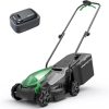 14 Cordless Lawn Mower, 20V Lightweight Push Mower with 5.0Ah Battery, Ultra-Quiet Motor for Small Yards, Lawn Care, Backyard Maintenance - 1