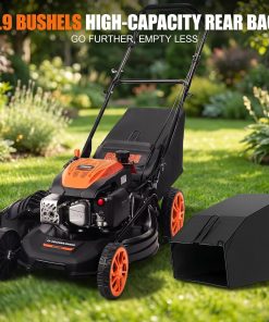 Alternative view of 21" Self-Propelled Gas Lawn Mower – 170CC 4-Stroke Engine, 7 Cutting Heights, 3-in-1 Mulch/Bag/Discharge, 1.9-Bushel Large Grass Collector, EPA Compliant