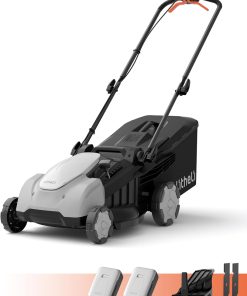Litheli 18-inch 40V Self-Propelled Brushless Lawn Mower for Garden Yards, Lightweight Cordless Mower with 6-Position Height Adjustment, 2×5.0Ah Batteries Included - 1