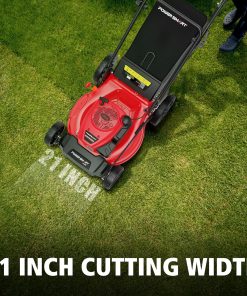 Alternative view of PowerSmart 21-Inch 3-in-1 Gas Self-Propelled Lawn Mower,170CC OHV Engine,Bagging/Mulching/Rear Discharging, 6 Cutting Heights, Durable Steel Deck, Rear-Wheel Drive, for Garden, Yard,