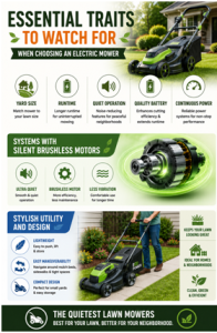 Quiet Electric Lawn Mowers for Neighborhoods