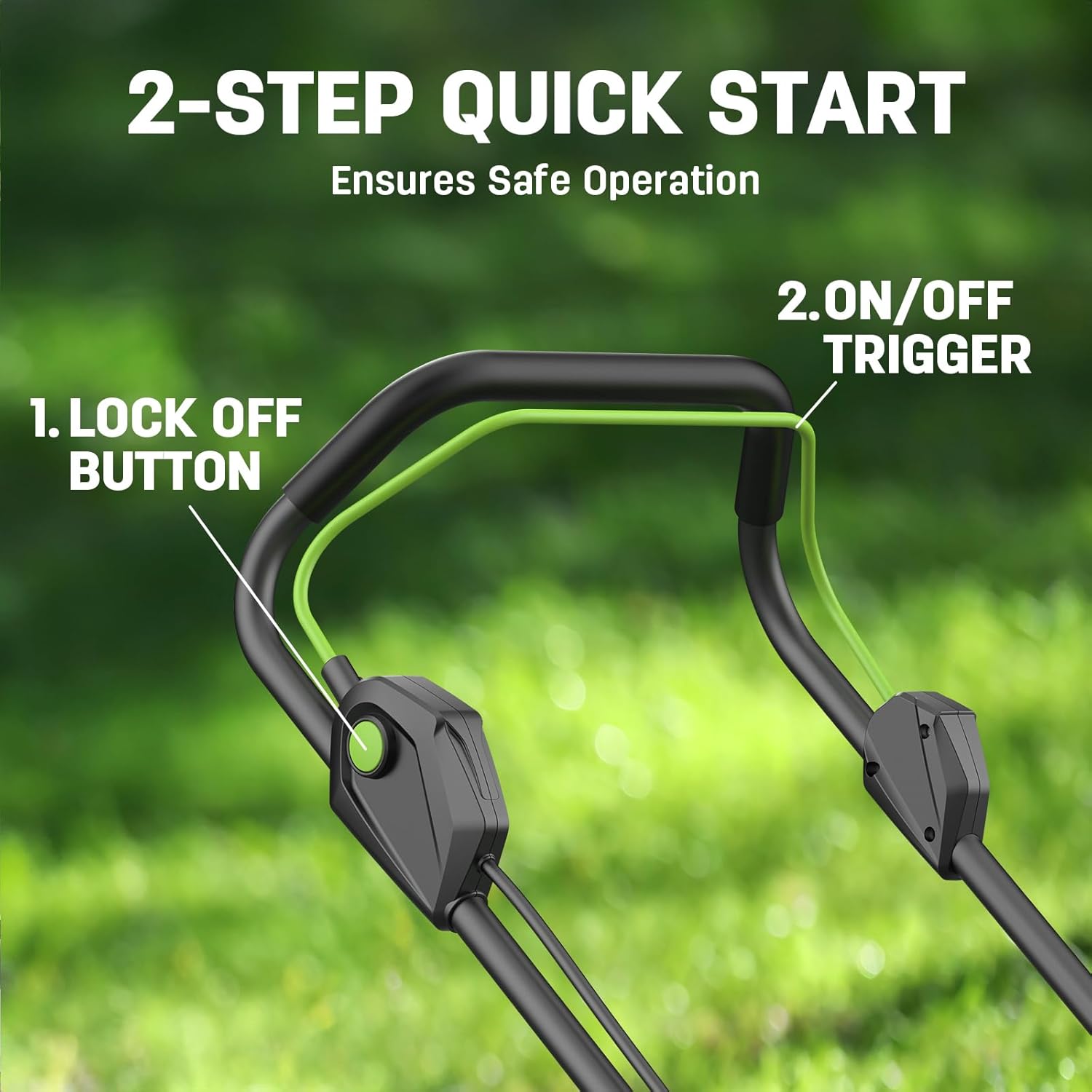 STEELITE 40V 17" Cordless Electric Lawn Mower with Brushless Motor, 6-Position Height Adjustment, 2-in-1 Bagging Mulching, 2PCS 4.0Ah Batteries & Charger Included - Image 3
