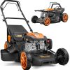 21” Self Propelled Lawn Mower Gas, 170CC 4-IN-1 Mulch-Rear Bag-Side Discharge-Rear Discharge, Walk-Behind Gas Lawnmower with 7-Position Cutting Height, Foldable Gas Powered Lawn Mowers - 1