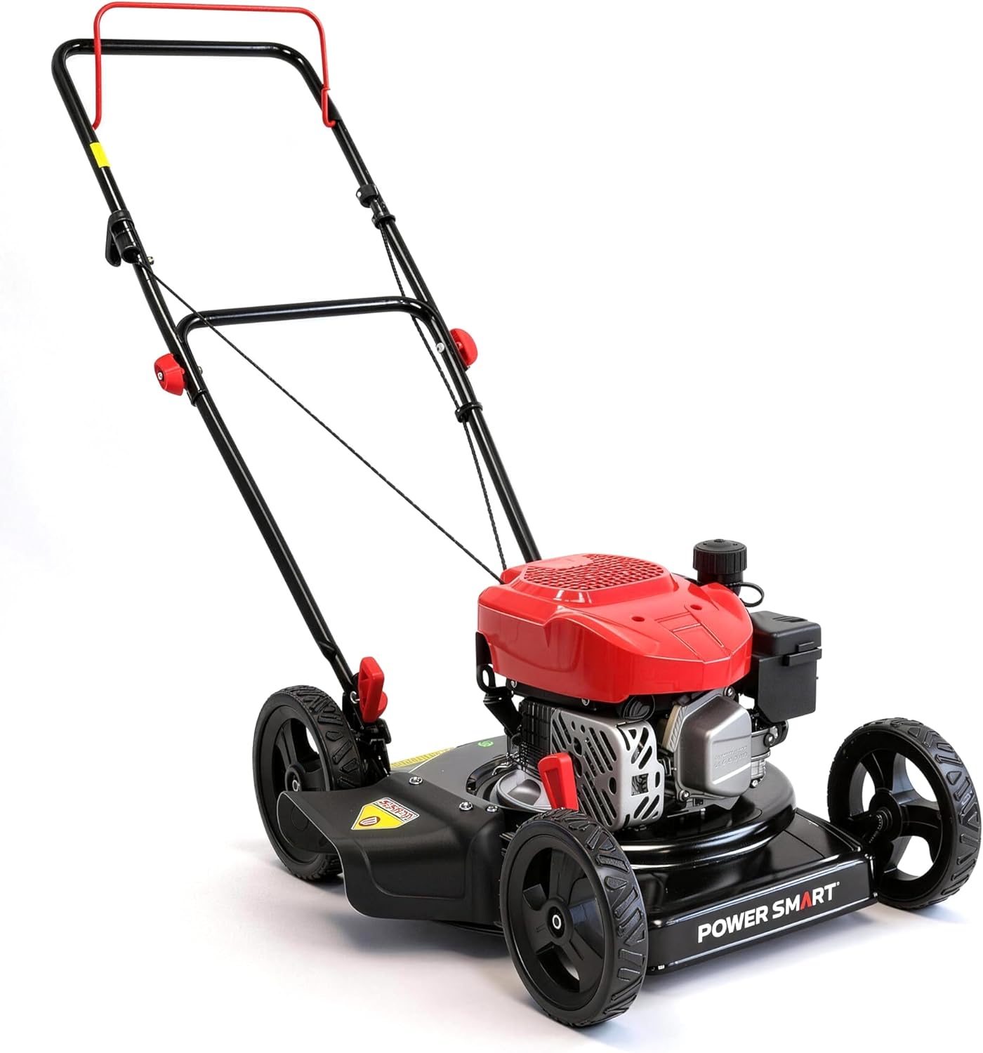 PowerSmart EasyCut 18-Inch Gas Lawn Mower, 144cc 4-Cycle Engine, Walk-Behind Push Lawn Mower, Side Discharge, 5-Position Height Adjustment, Ideal for Small Yards - 1