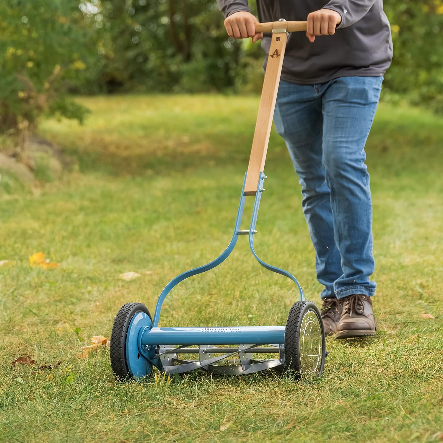 American Lawn Mower Company 16-Inch 5-Blade Vintage Reel Lawn Mower - Image 7