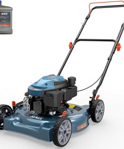 SENIX 20 inch Gas Push Lawn Mower, 144 cc 4-Cycle Mower, Mulch & Discharge