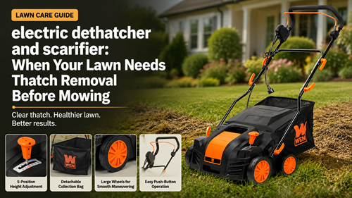 electric dethatcher and scarifier practical homeowner buying guide