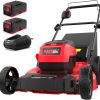 PowerSmart 40V 21 Cordless Lawn Mower, Up to 1-4 Acre, 2 x 40V 4.0Ah Batteries and a Charger Included, 6-Position Height Adjustment - 1