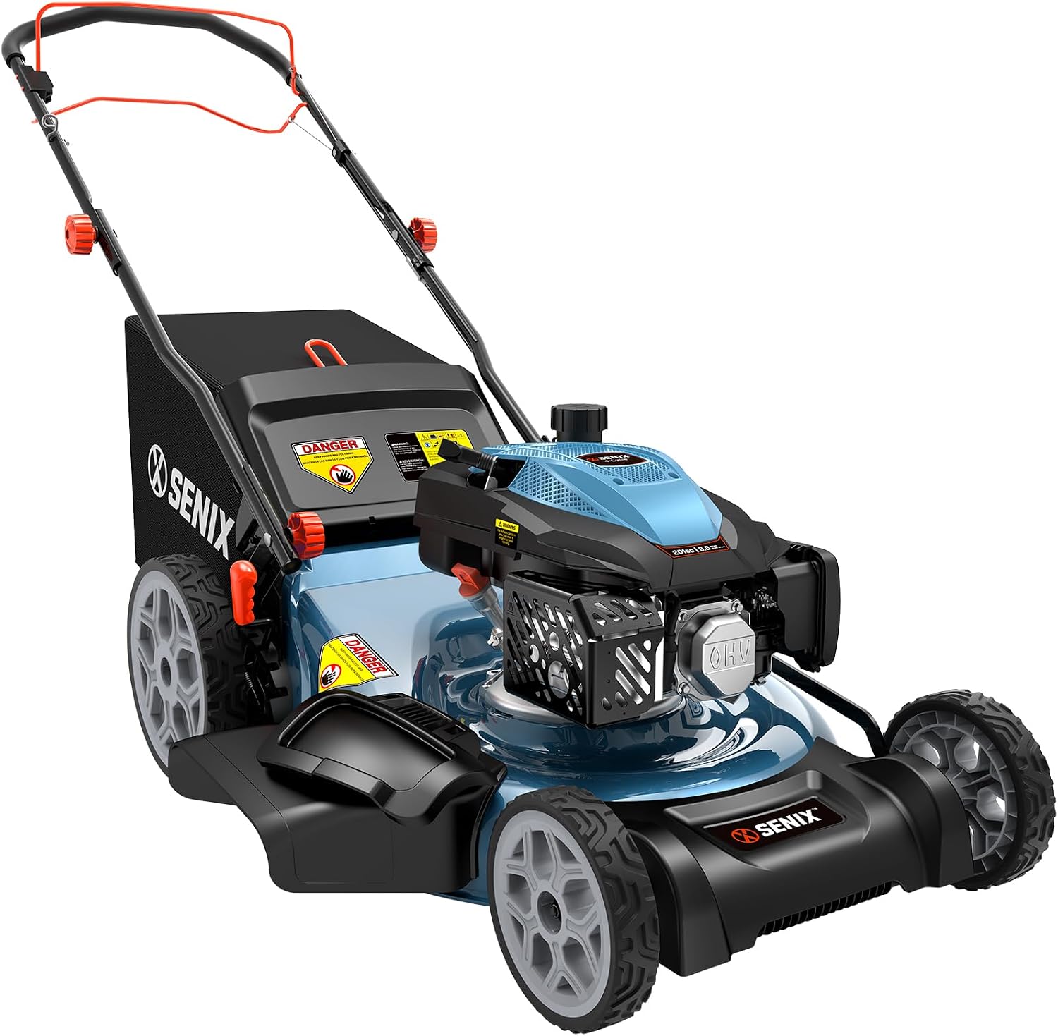 SENIX 201cc 22 3-in-1 Single Speed Self Propelled Gas Lawn Mower - 1