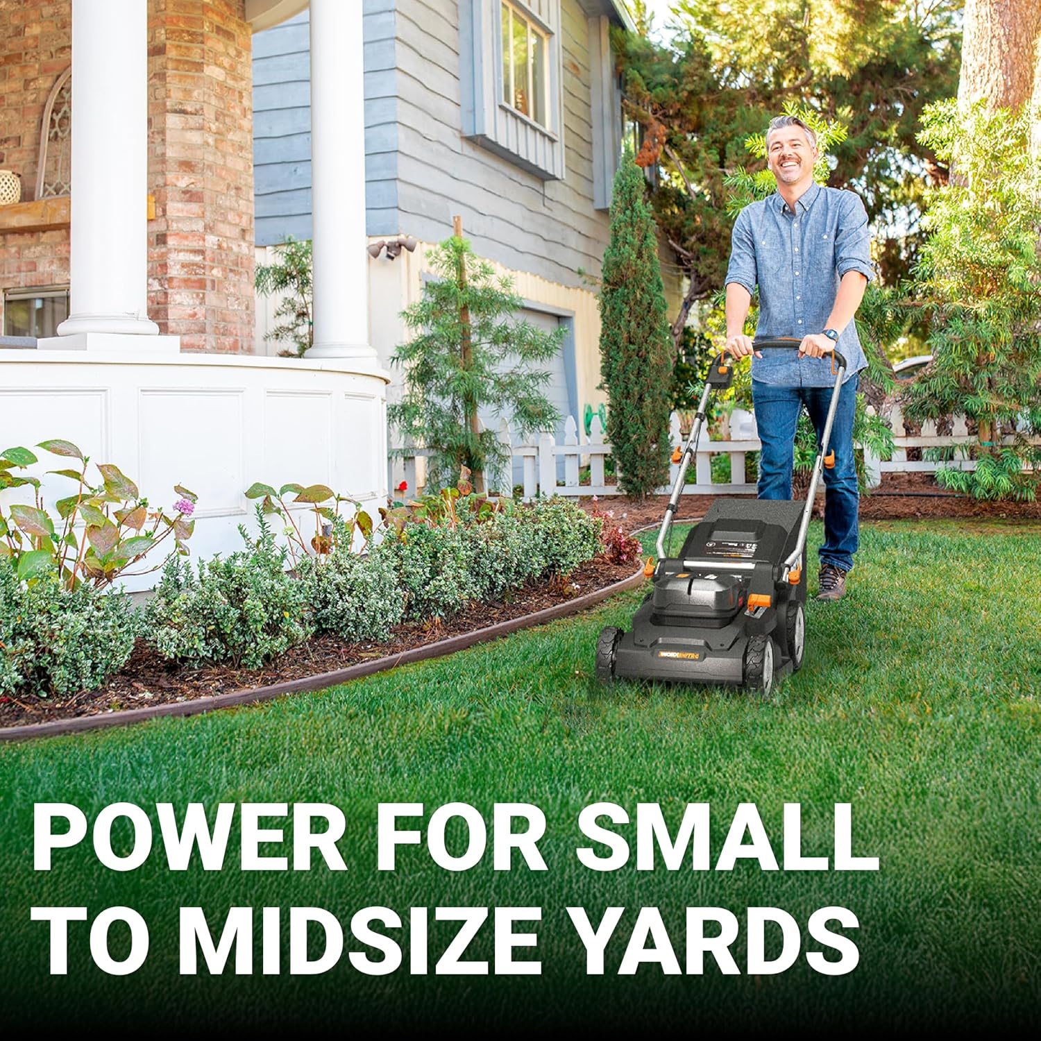 Worx Cordless Lawn Mower, 40V 17" 2-in-1 Grass Mower for 1/4 Acre, WG745 - Image 9