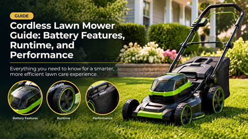 Cordless Lawn Mower Guide: Battery Features, Runtime, And Performance