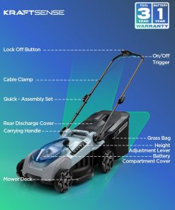 Alternative view of 16-Inch 40V Max Brushless Cordless Electric Push Lawn Mower