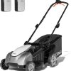 Litheli 40V 18 Cordless Lawn Mower, Brushless Motor, Electric Mower Battery Powered(2 x 5.0Ah Batteries), 2-in-1 Mulching & Bagging, for Small to Medium Yards - 1